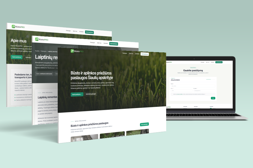 BustoPRO.lt - laiptinių remontas, aplinkos tvarkymas, žolės pjovimas, atliekų išvežimas