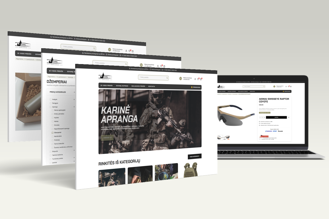 Militaryoutdoor - Karinė apranga ir ekipuotė