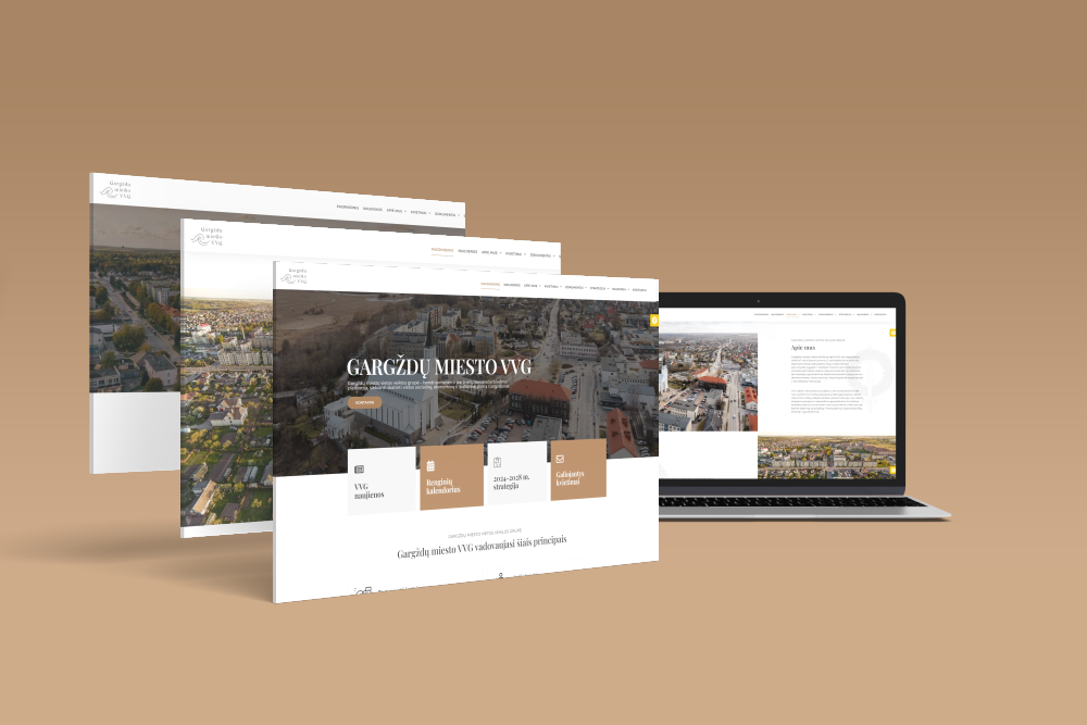 Gargždų miesto vietos veiklos grupės internetinė svetainė