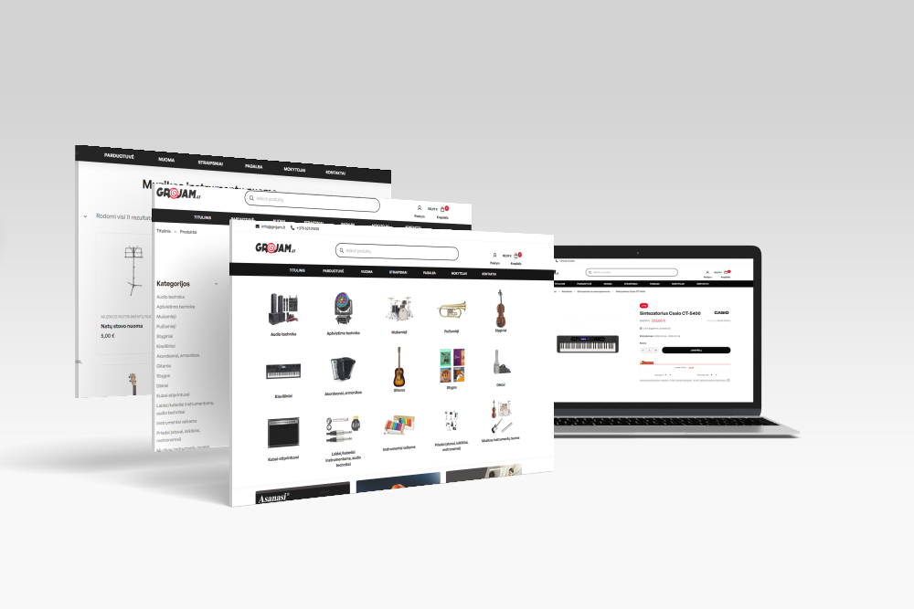 grojam.lt elektroninė parduotuvė