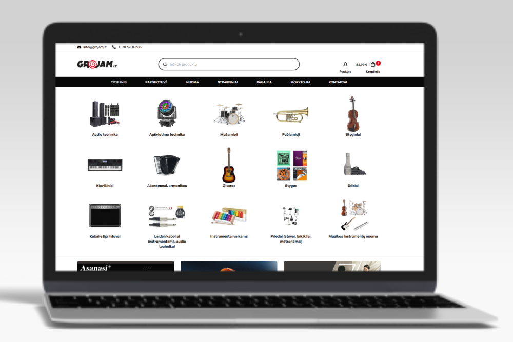 grojam.lt elektroninė parduotuvė