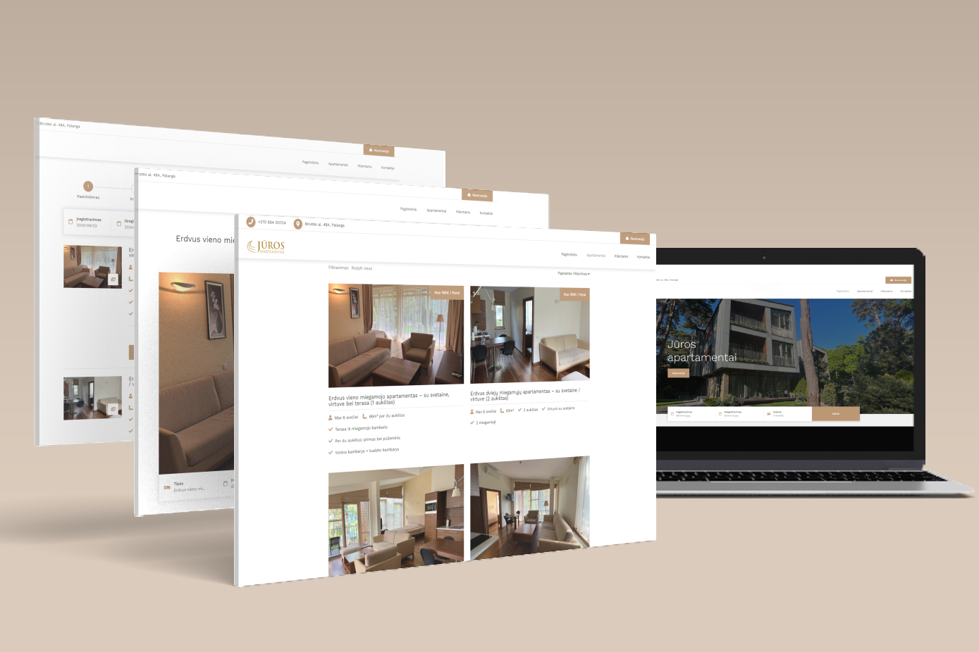 jurosapartamentai rezervacijų sistema