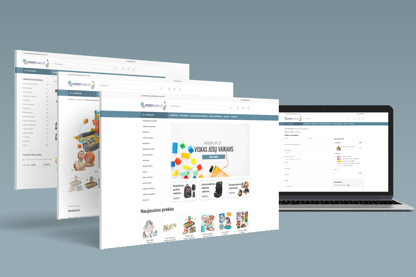 Vaikiškų prekių elektroninė parduotuvė