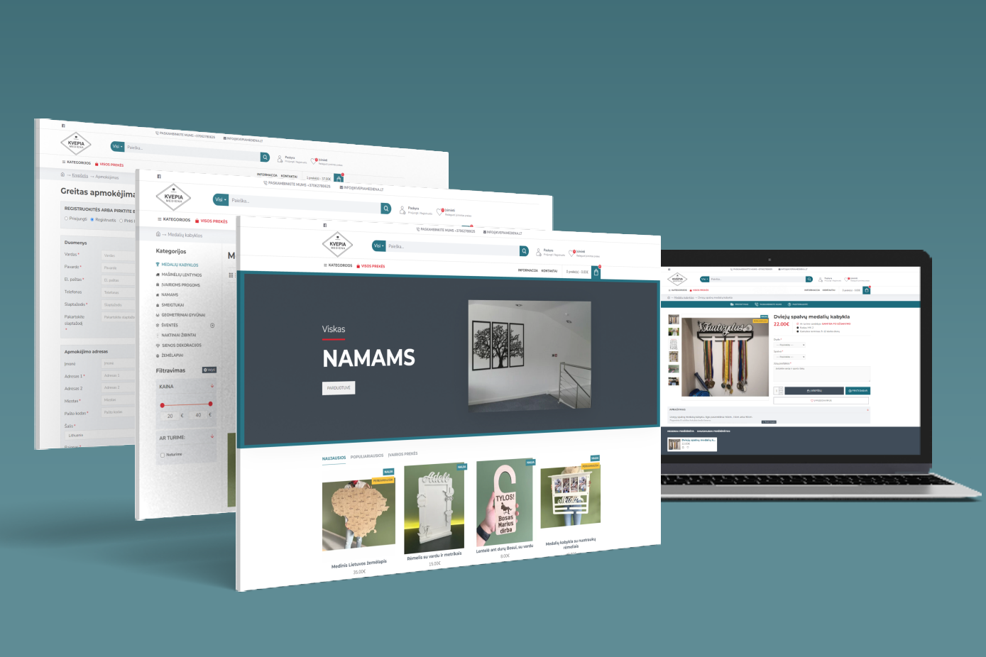 kvepiamediena elektroninė parduotuvė