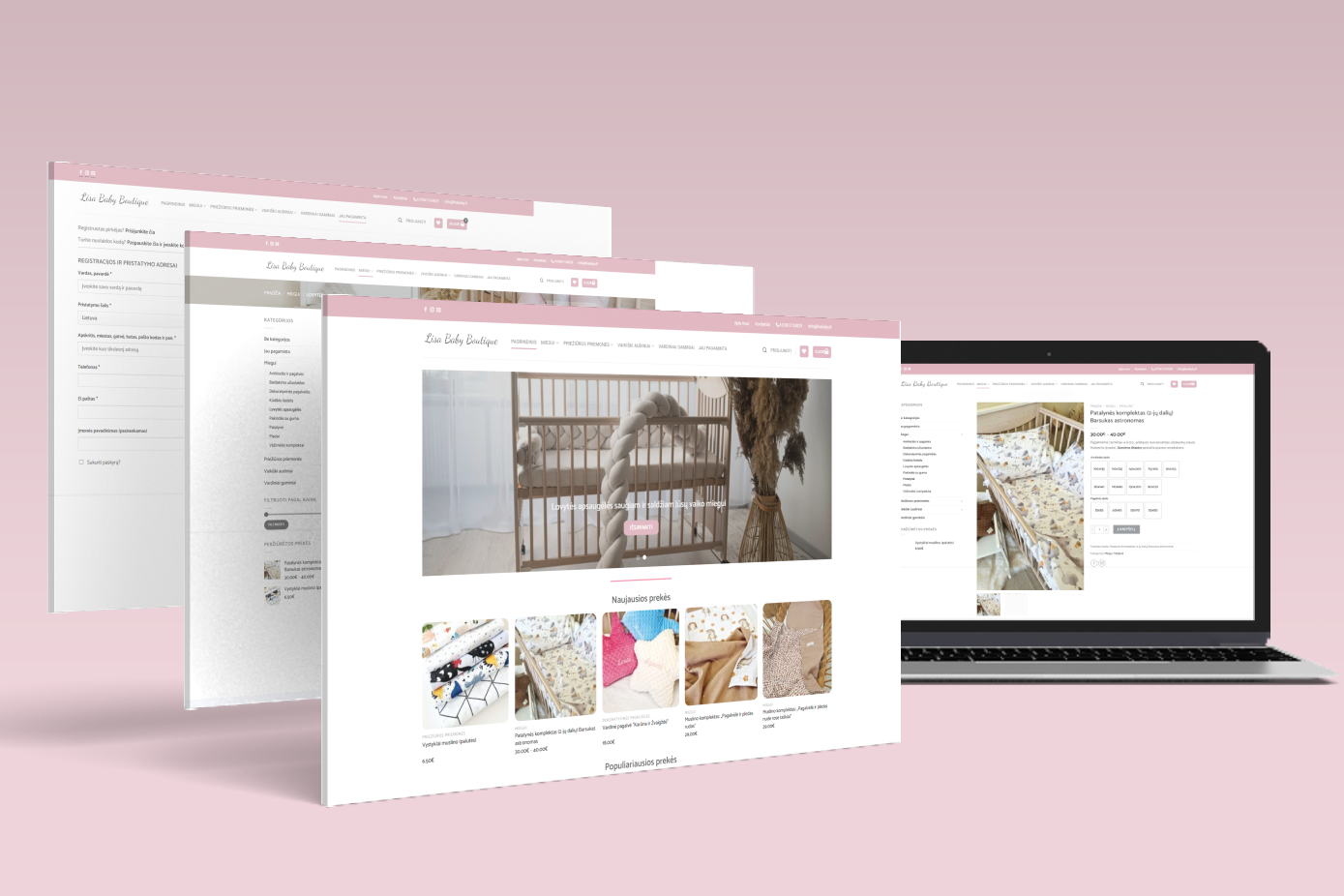 lisababy vaikiškų prekių elektroninė parduotuvė