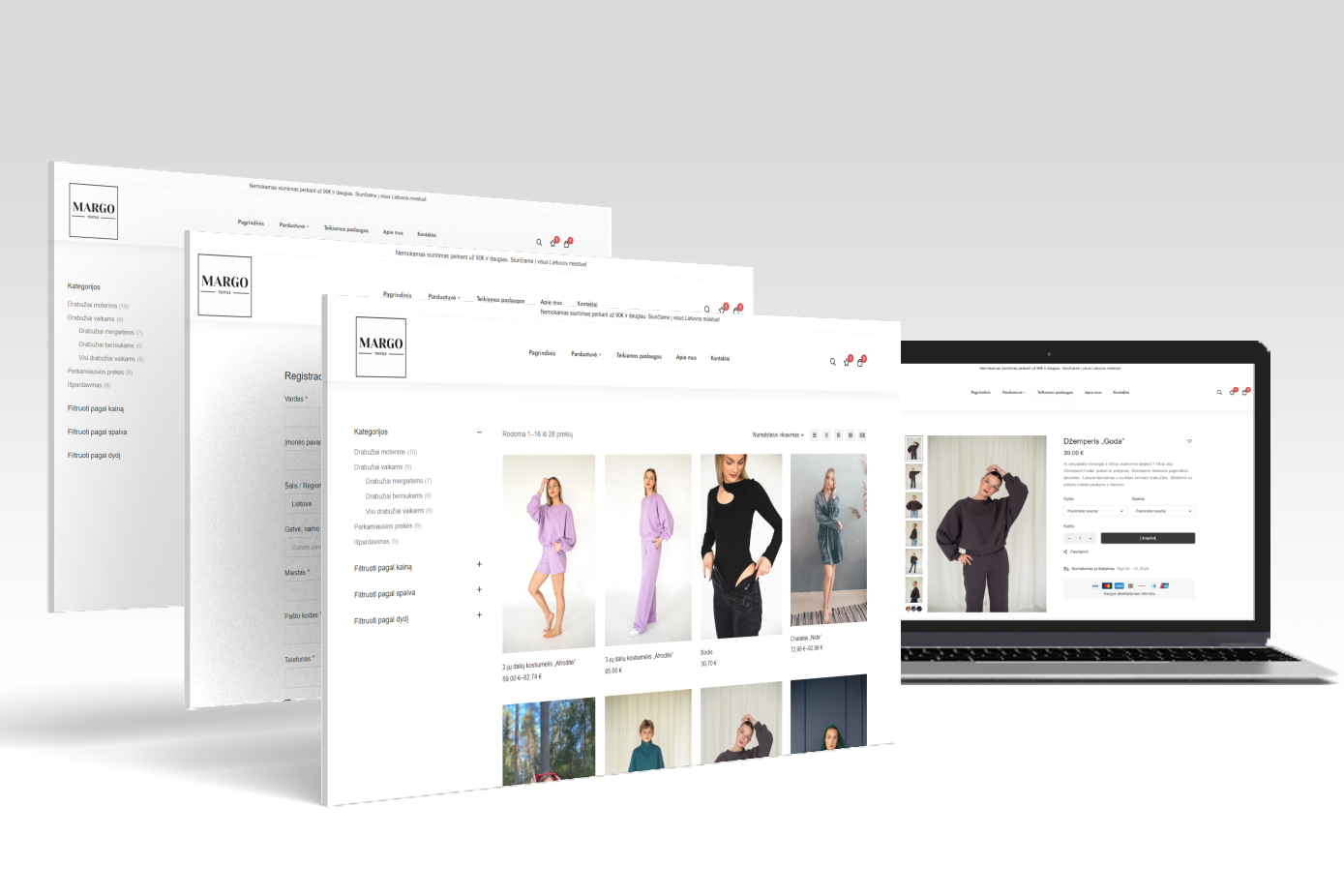 margotextile elektroninė parduotuvė