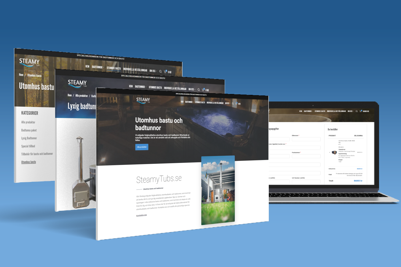 Steamytubs elektroninė parduotuvė