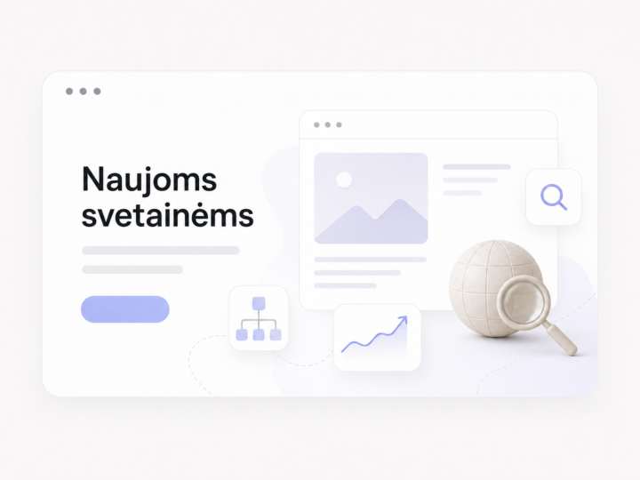 SEO paslaugos naujai svetainei arba el. parduotuvei