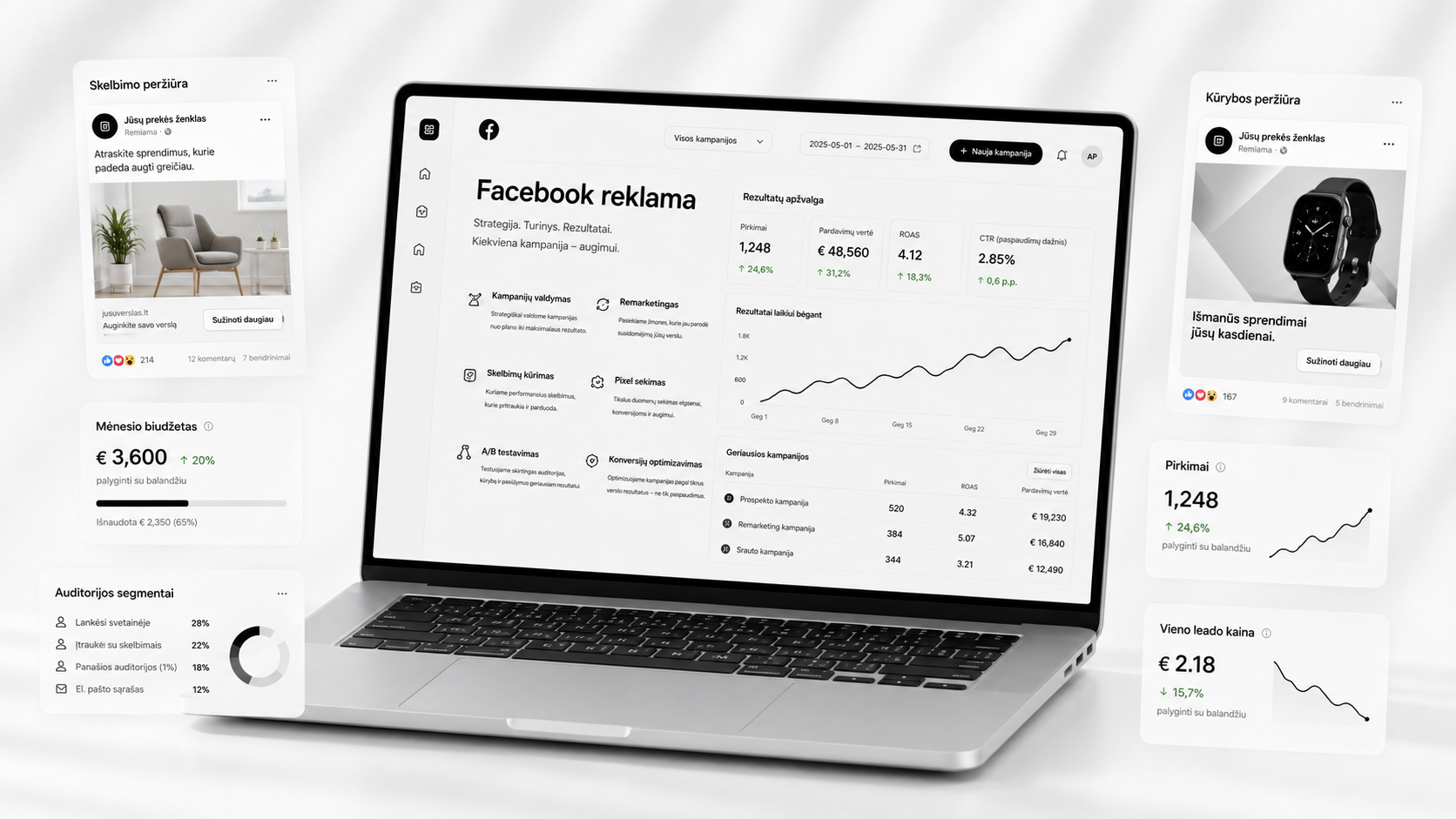 Profesionalios Facebook reklamos paslaugos