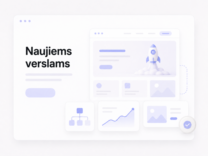 Interneto svetainių kūrimas naujam verslui