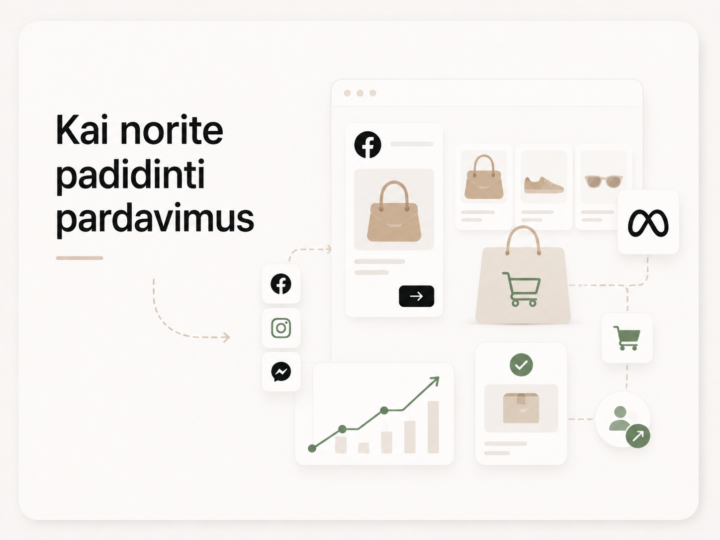 Facebook ir Instagram reklama pardavimams didinti