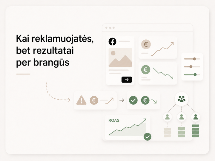 Facebook reklamos kampanijų optimizavimas