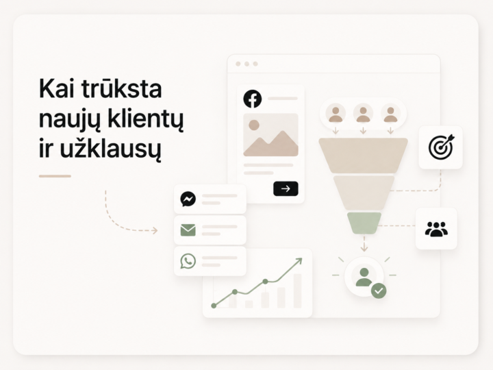 Facebook reklama naujų klientų pritraukimui