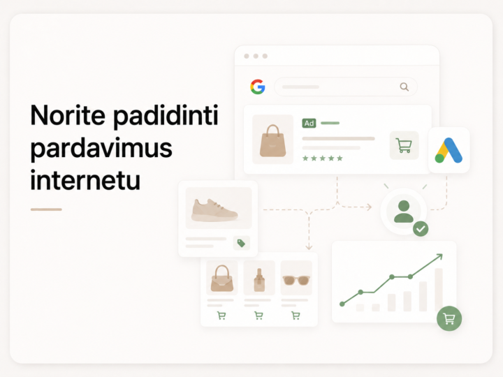 Google Ads reklama pardavimams ir el. prekybai